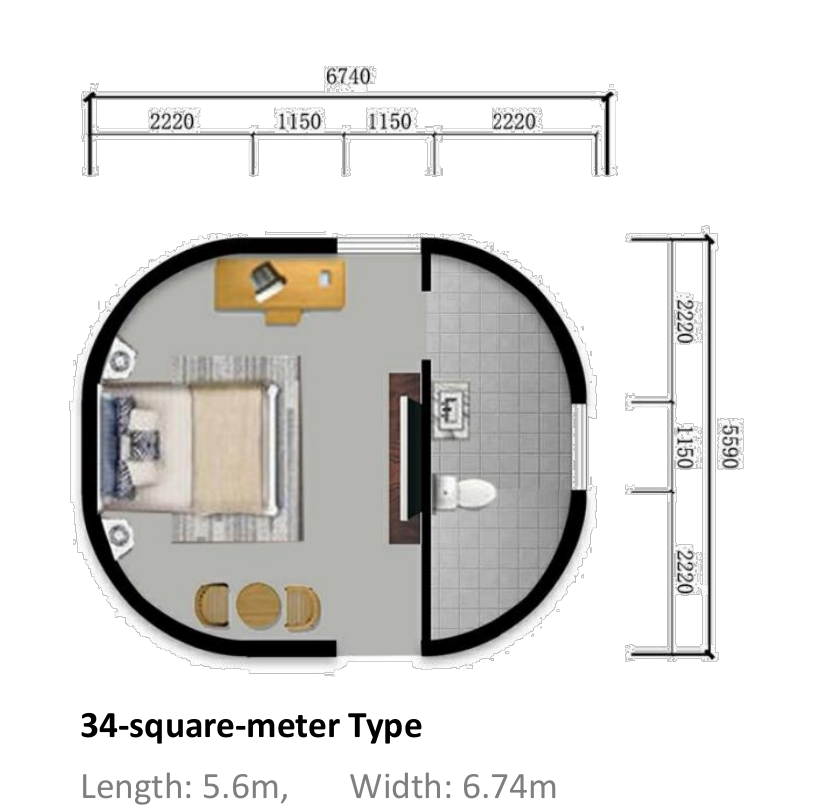 S-Model floor plan